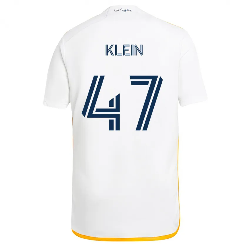 Danxen Kinderen Carson Klein #47 Wit Geel Thuisshirt Thuistenue 2024/25 T-Shirt