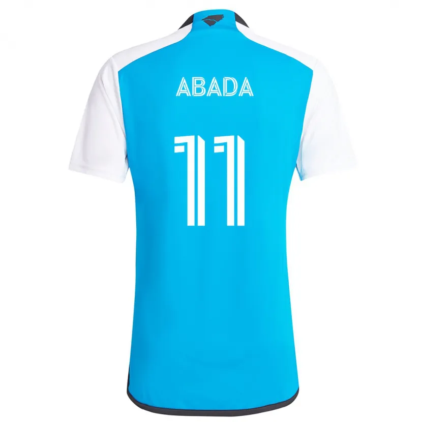 Danxen Kinderen Liel Abada #11 Blauw Wit Thuisshirt Thuistenue 2024/25 T-Shirt