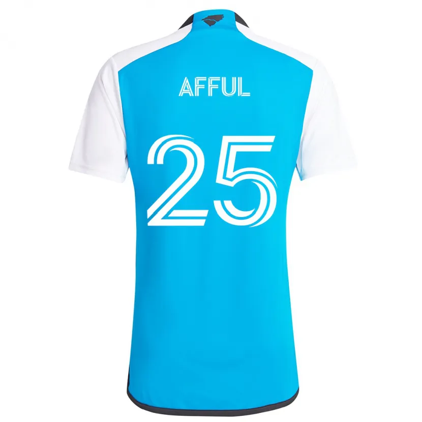 Danxen Kinderen Harrison Afful #25 Blauw Wit Thuisshirt Thuistenue 2024/25 T-Shirt