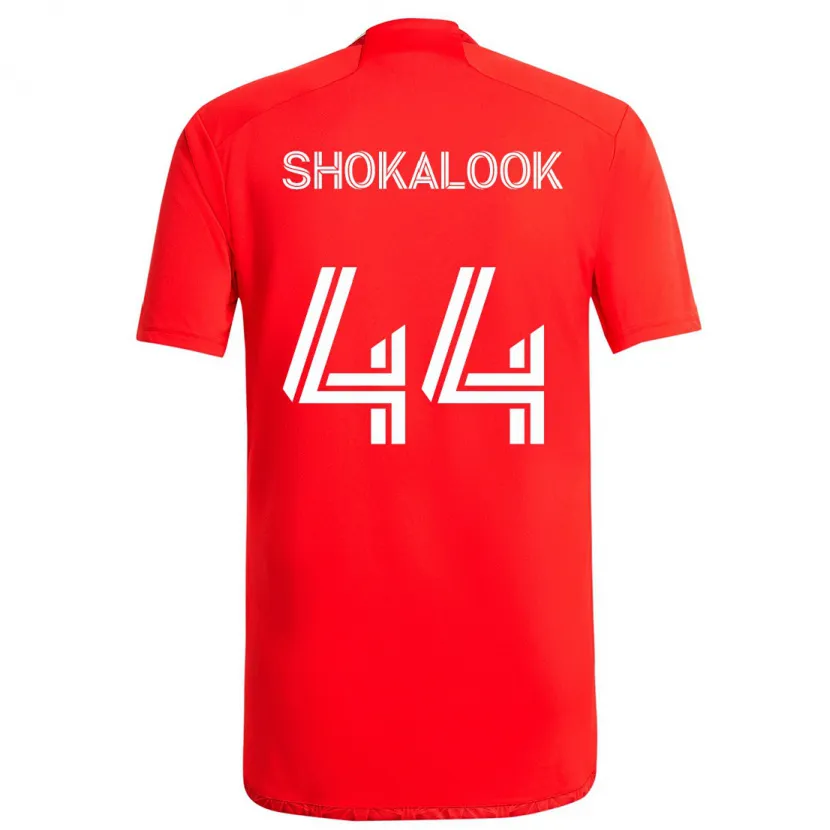 Danxen Kinderen Jason Shokalook #44 Rood Wit Thuisshirt Thuistenue 2024/25 T-Shirt