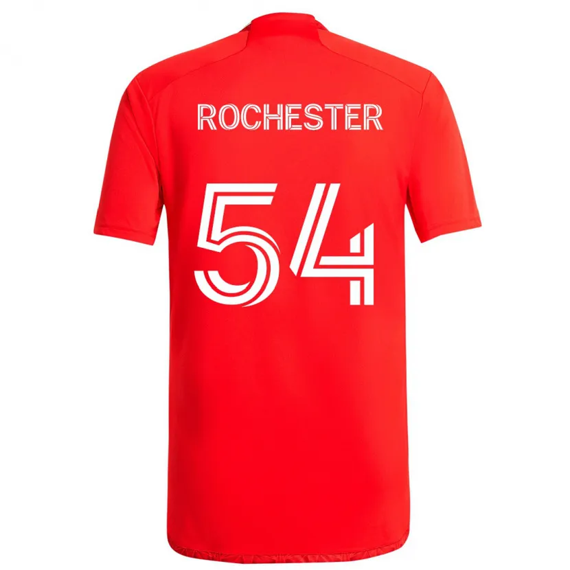 Danxen Kinderen Lamonth Rochester #54 Rood Wit Thuisshirt Thuistenue 2024/25 T-Shirt