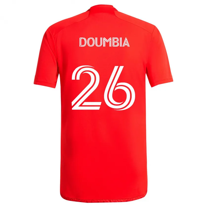 Danxen Kinderen Ousmane Doumbia #26 Rood Wit Thuisshirt Thuistenue 2024/25 T-Shirt