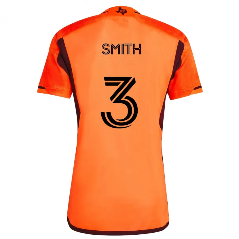 Danxen Kinderen Brad Smith #3 Oranje Zwart Thuisshirt Thuistenue 2024/25 T-Shirt