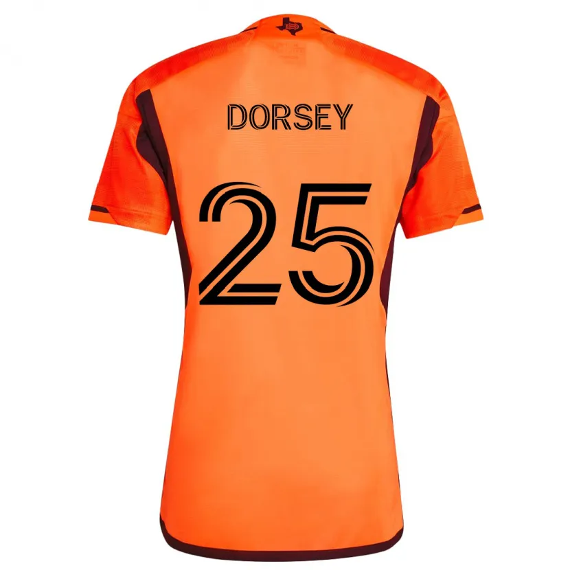 Danxen Kinderen Griffin Dorsey #25 Oranje Zwart Thuisshirt Thuistenue 2024/25 T-Shirt