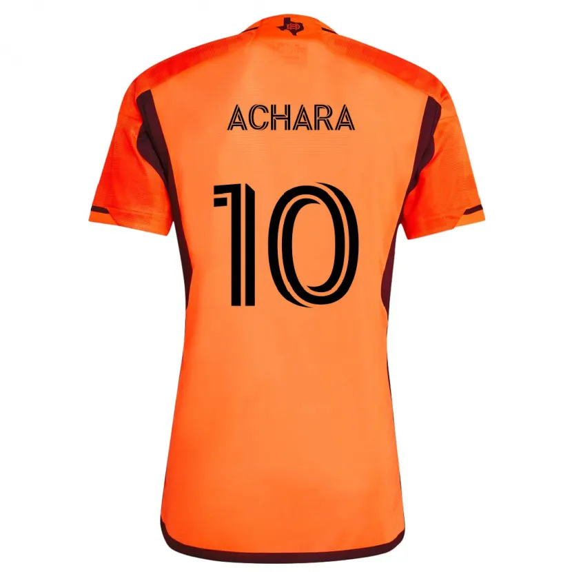 Danxen Kinderen Ifunanyachi Achara #10 Oranje Zwart Thuisshirt Thuistenue 2024/25 T-Shirt