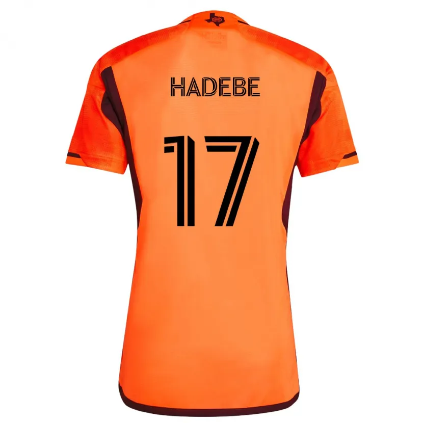 Danxen Kinderen Teenage Hadebe #17 Oranje Zwart Thuisshirt Thuistenue 2024/25 T-Shirt