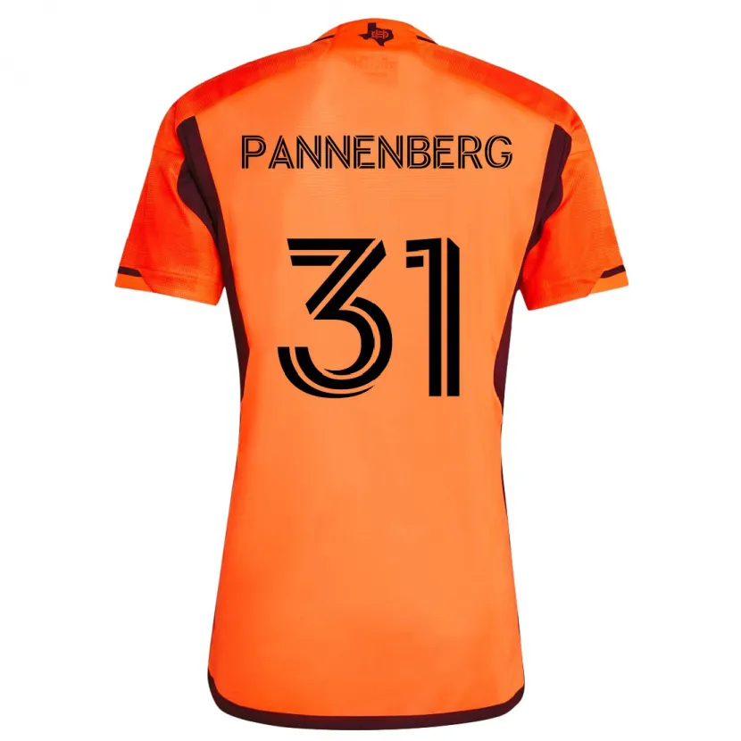 Danxen Kinderen Andrew Pannenberg #31 Oranje Zwart Thuisshirt Thuistenue 2024/25 T-Shirt