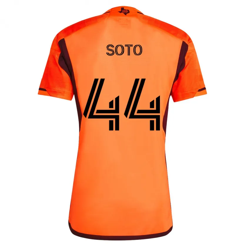 Danxen Kinderen Ezekiel Soto #44 Oranje Zwart Thuisshirt Thuistenue 2024/25 T-Shirt