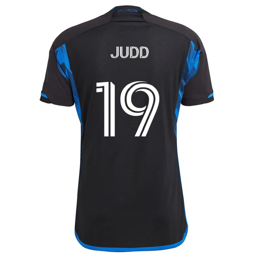 Danxen Kinderen Preston Judd #19 Blauw Zwart Thuisshirt Thuistenue 2024/25 T-Shirt