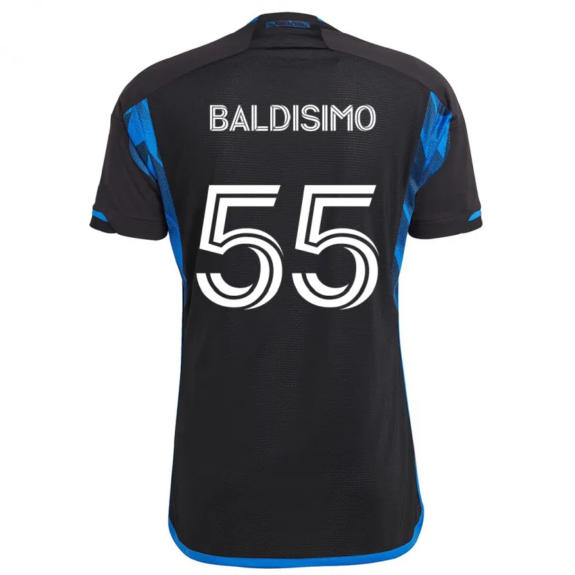 Danxen Kinderen Michael Baldisimo #55 Blauw Zwart Thuisshirt Thuistenue 2024/25 T-Shirt