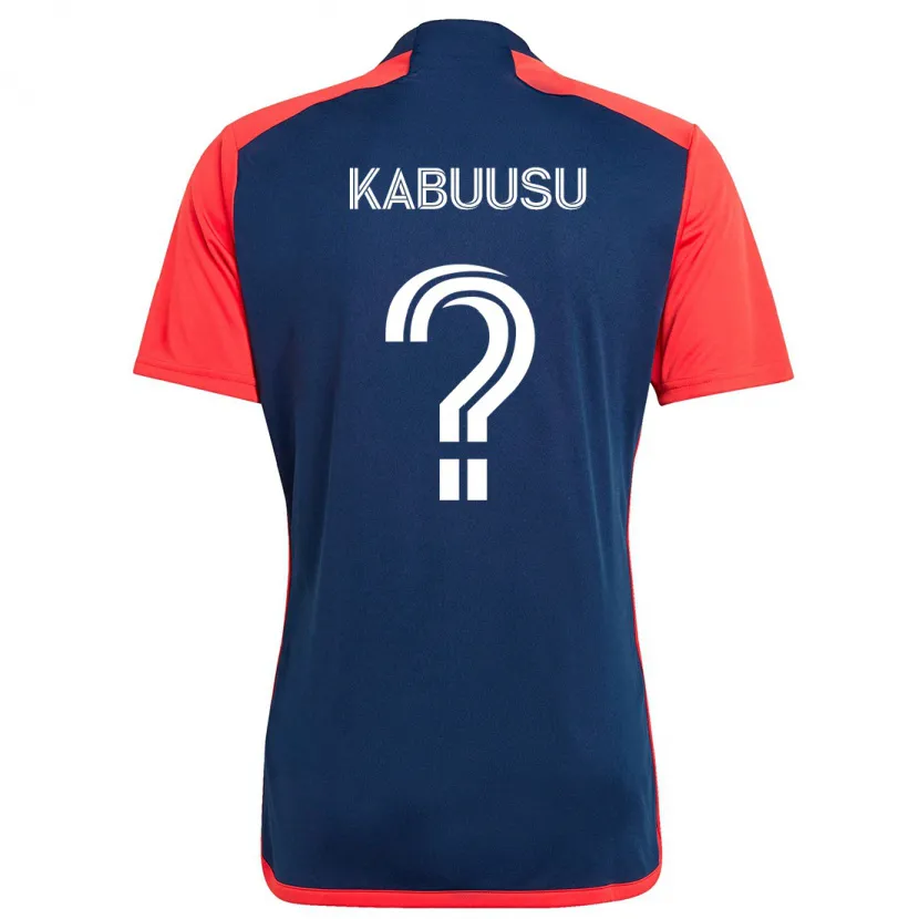 Danxen Kinderen Jamie Kabuusu #0 Blauw Rood Thuisshirt Thuistenue 2024/25 T-Shirt