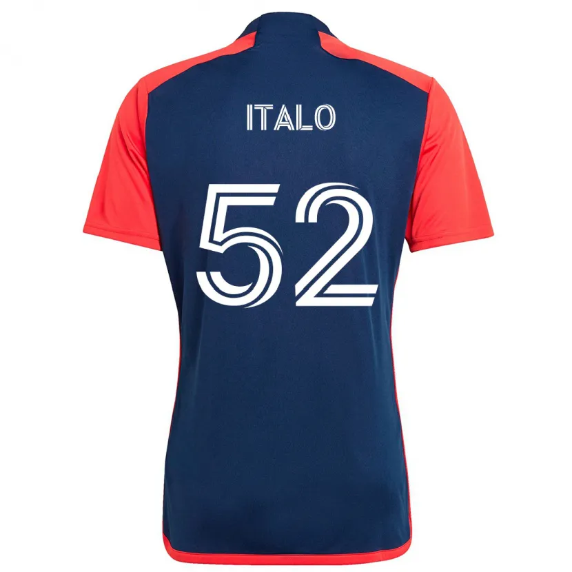 Danxen Kinderen Ítalo #52 Blauw Rood Thuisshirt Thuistenue 2024/25 T-Shirt