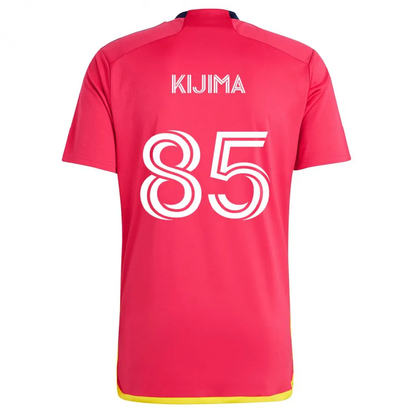 Danxen Kinderen Hosei Kijima #85 Rood Blauw Thuisshirt Thuistenue 2024/25 T-Shirt