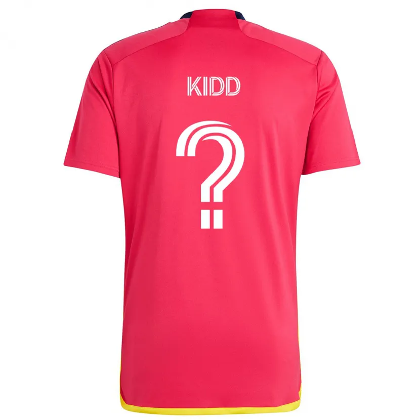 Danxen Kinderen Matteo Kidd #0 Rood Blauw Thuisshirt Thuistenue 2024/25 T-Shirt