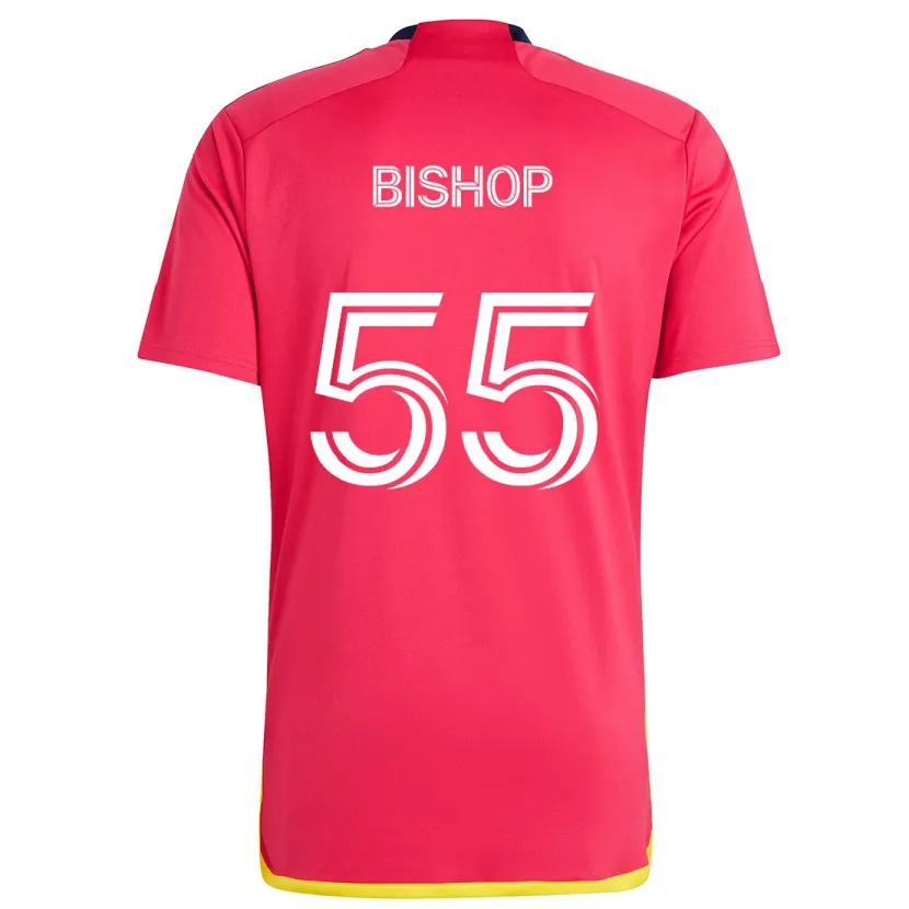 Danxen Kinderen Nick Bishop #55 Rood Blauw Thuisshirt Thuistenue 2024/25 T-Shirt