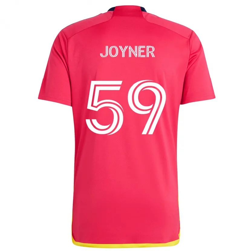 Danxen Kinderen Mykhi Joyner #59 Rood Blauw Thuisshirt Thuistenue 2024/25 T-Shirt