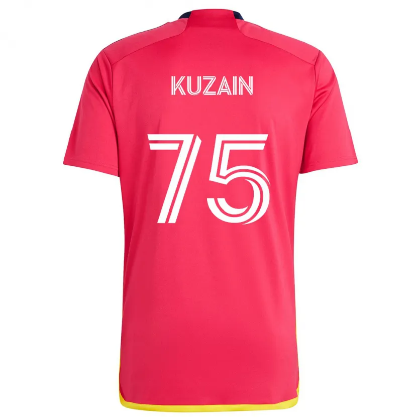 Danxen Kinderen Wan Kuzain #75 Rood Blauw Thuisshirt Thuistenue 2024/25 T-Shirt