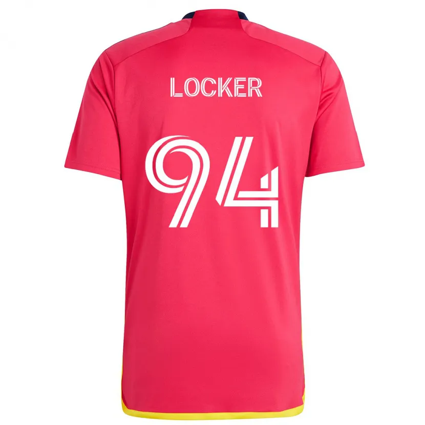 Danxen Kinderen Carson Locker #94 Rood Blauw Thuisshirt Thuistenue 2024/25 T-Shirt