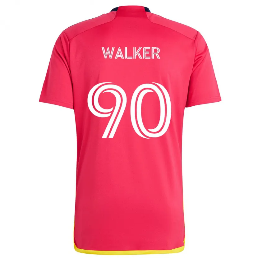 Danxen Kinderen Eric Walker #90 Rood Blauw Thuisshirt Thuistenue 2024/25 T-Shirt