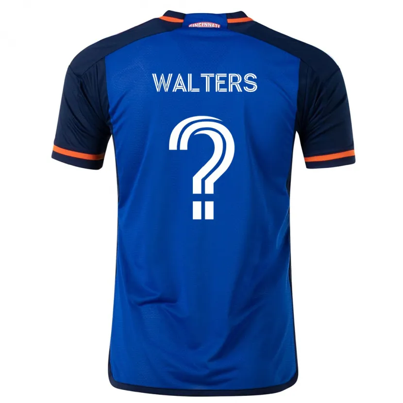 Danxen Kinderen Paul Walters #0 Blauw Wit Thuisshirt Thuistenue 2024/25 T-Shirt