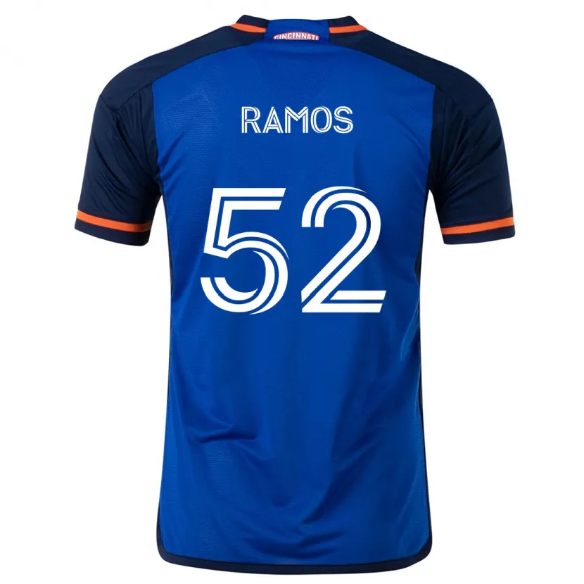 Danxen Kinderen Yair Ramos #52 Blauw Wit Thuisshirt Thuistenue 2024/25 T-Shirt