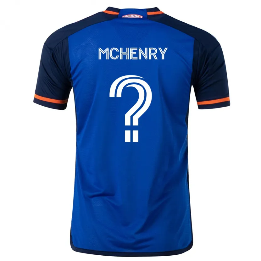 Danxen Kinderen Nicholas Mchenry #0 Blauw Wit Thuisshirt Thuistenue 2024/25 T-Shirt