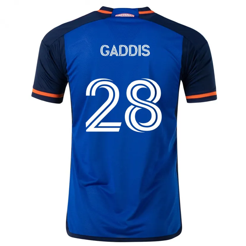 Danxen Kinderen Raymon Gaddis #28 Blauw Wit Thuisshirt Thuistenue 2024/25 T-Shirt