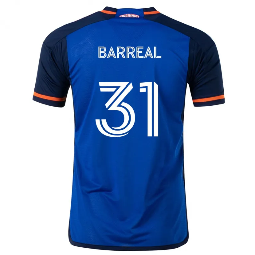 Danxen Kinderen Álvaro Barreal #31 Blauw Wit Thuisshirt Thuistenue 2024/25 T-Shirt