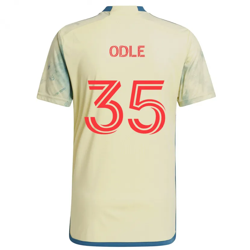 Danxen Kinderen Dallas Odle #35 Geel Rood Blauw Thuisshirt Thuistenue 2024/25 T-Shirt