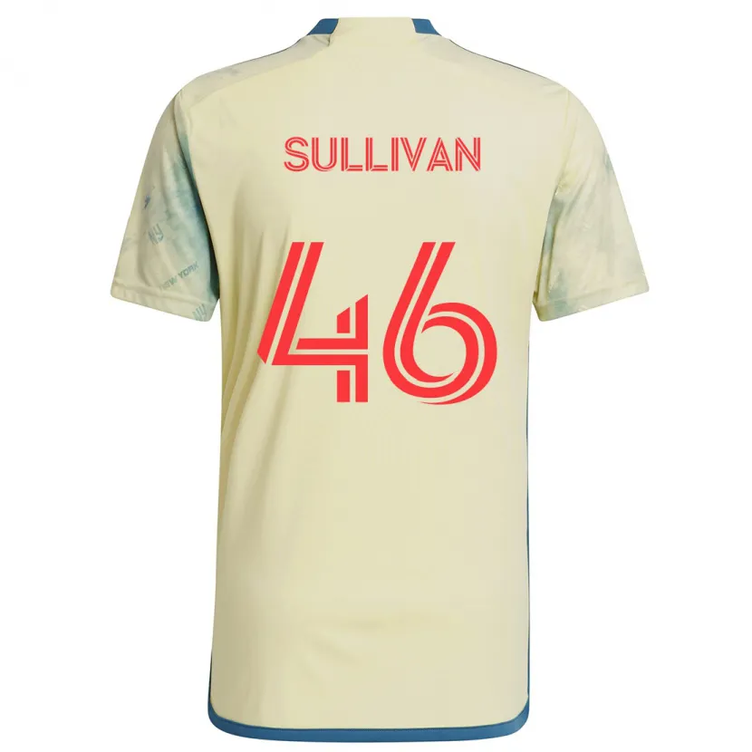 Danxen Kinderen Dylan Sullivan #46 Geel Rood Blauw Thuisshirt Thuistenue 2024/25 T-Shirt