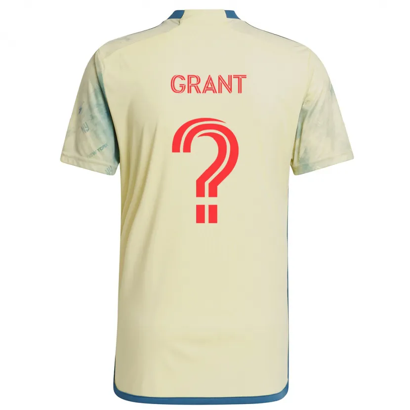 Danxen Kinderen Joshua Grant #0 Geel Rood Blauw Thuisshirt Thuistenue 2024/25 T-Shirt