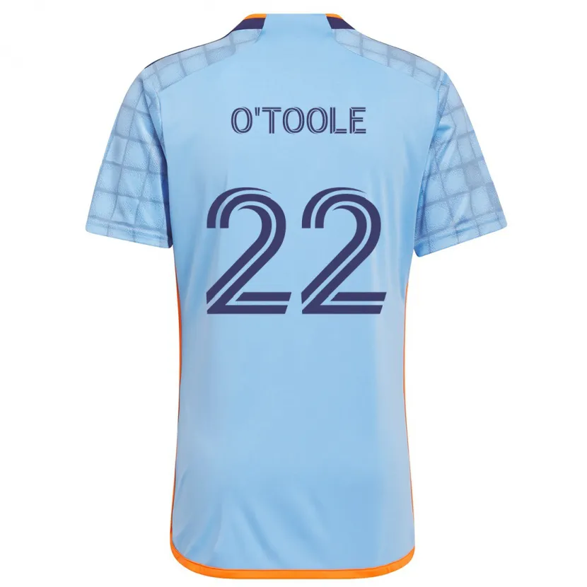 Danxen Kinderen Kevin O'toole #22 Blauw Oranje Thuisshirt Thuistenue 2024/25 T-Shirt