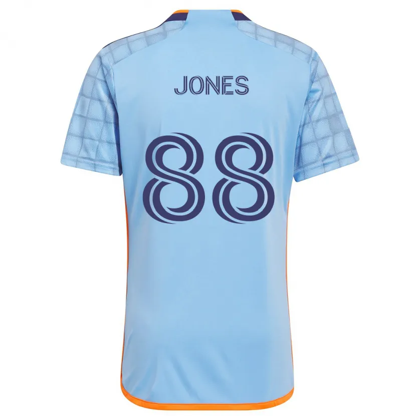 Danxen Kinderen Malachi Jones #88 Blauw Oranje Thuisshirt Thuistenue 2024/25 T-Shirt