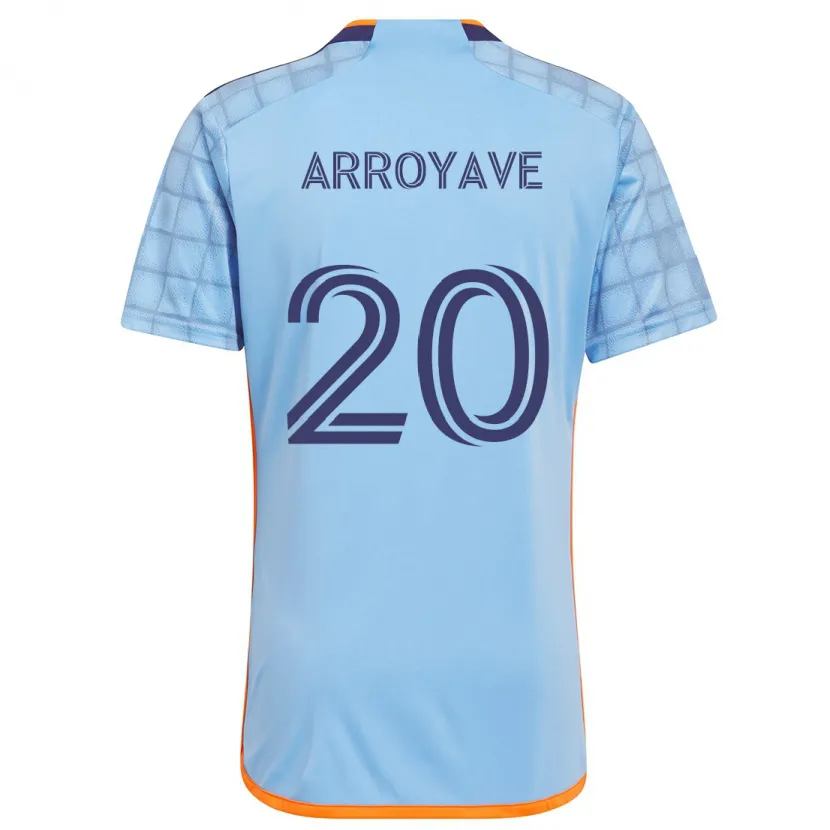 Danxen Kinderen Jacob Arroyave #20 Blauw Oranje Thuisshirt Thuistenue 2024/25 T-Shirt