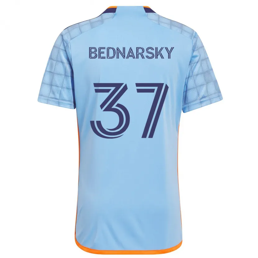 Danxen Kinderen Stevo Bednarsky #37 Blauw Oranje Thuisshirt Thuistenue 2024/25 T-Shirt