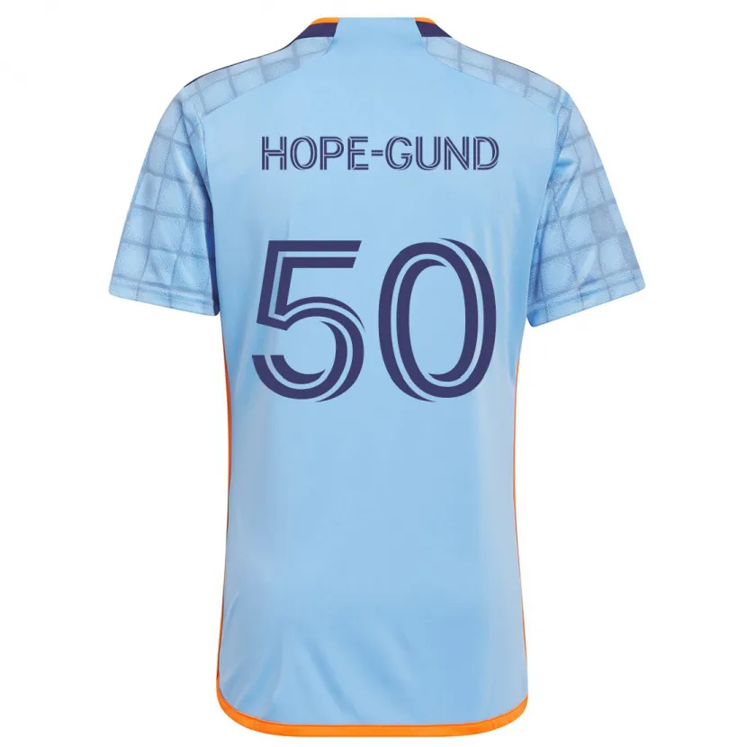 Danxen Kinderen Kofi Hope-Gund #50 Blauw Oranje Thuisshirt Thuistenue 2024/25 T-Shirt