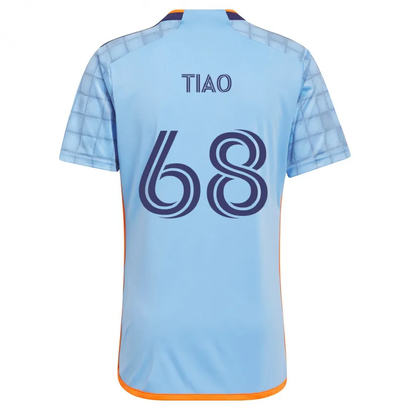 Danxen Kinderen Christopher Tiao #68 Blauw Oranje Thuisshirt Thuistenue 2024/25 T-Shirt