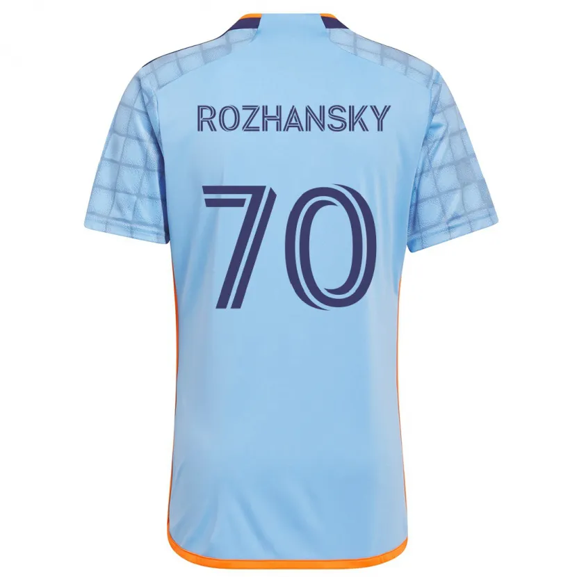 Danxen Kinderen Jake Rozhansky #70 Blauw Oranje Thuisshirt Thuistenue 2024/25 T-Shirt