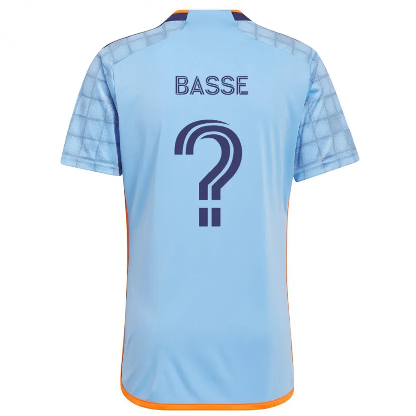 Danxen Kinderen Adam Basse #0 Blauw Oranje Thuisshirt Thuistenue 2024/25 T-Shirt