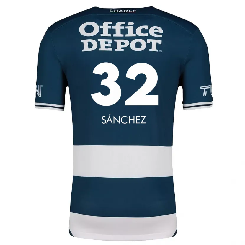 Danxen Kinderen Carlos Sánchez #32 Blauw Wit Thuisshirt Thuistenue 2024/25 T-Shirt