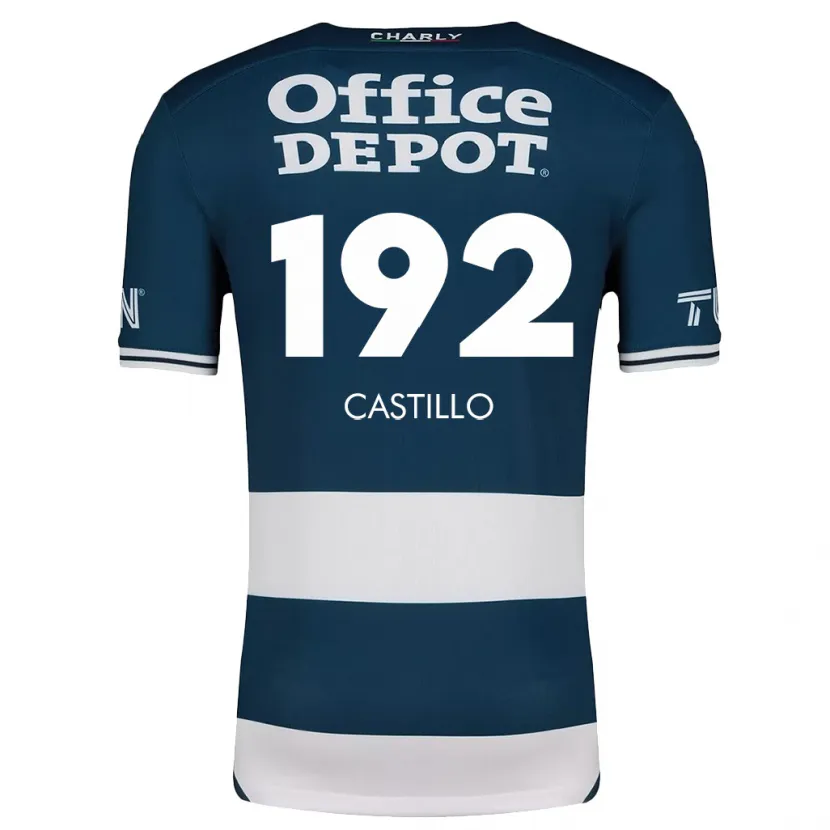 Danxen Kinderen José Castillo #192 Blauw Wit Thuisshirt Thuistenue 2024/25 T-Shirt