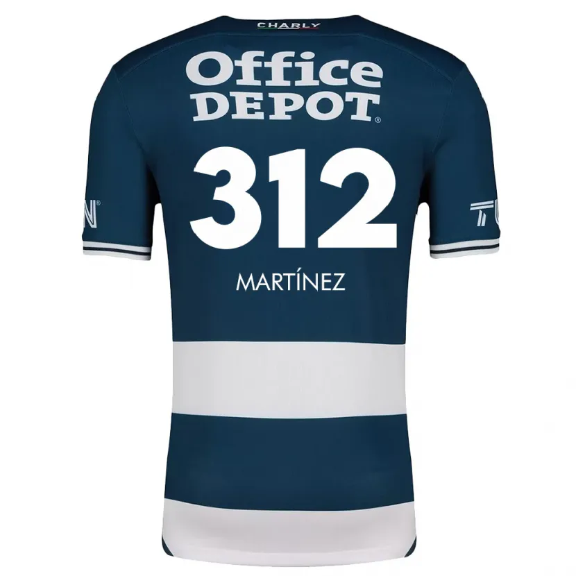 Danxen Kinderen Ulises Martínez #312 Blauw Wit Thuisshirt Thuistenue 2024/25 T-Shirt