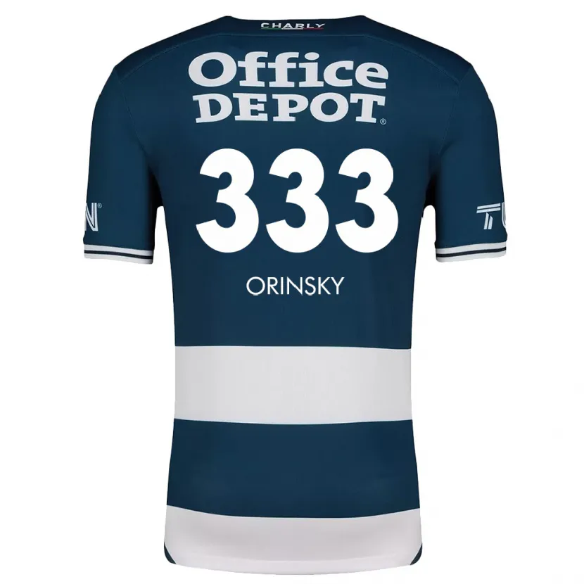 Danxen Kinderen Edson Orinsky #333 Blauw Wit Thuisshirt Thuistenue 2024/25 T-Shirt