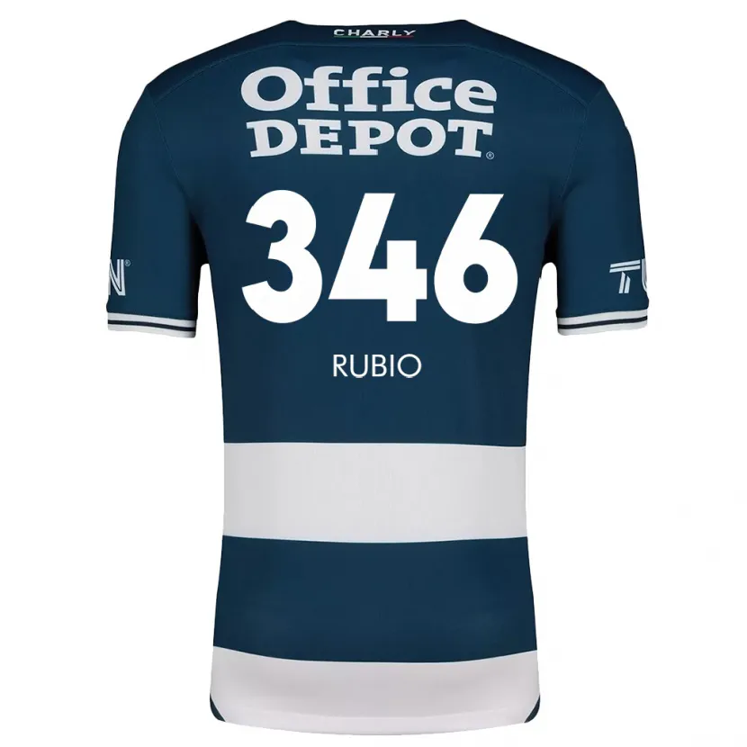 Danxen Kinderen Mateo Rubio #346 Blauw Wit Thuisshirt Thuistenue 2024/25 T-Shirt