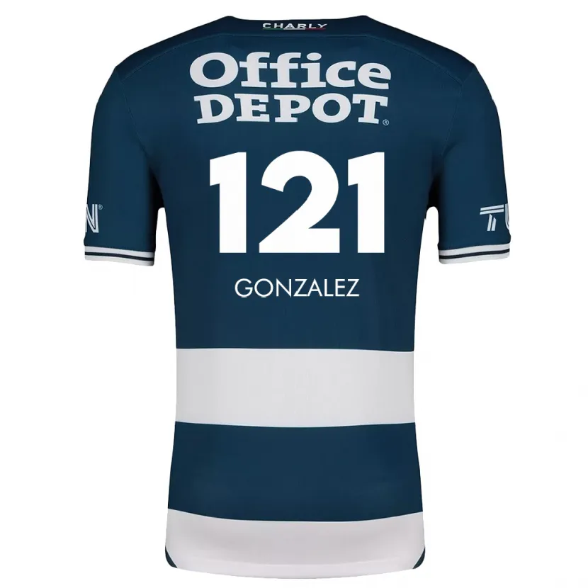 Danxen Kinderen Cristian González #121 Blauw Wit Thuisshirt Thuistenue 2024/25 T-Shirt