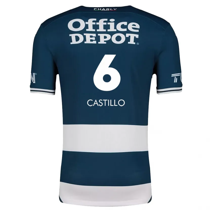 Danxen Kinderen Byron Castillo #6 Blauw Wit Thuisshirt Thuistenue 2024/25 T-Shirt