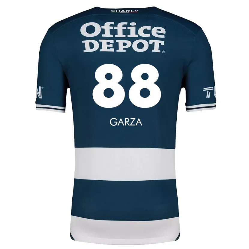 Danxen Kinderen Adrián Garza #88 Blauw Wit Thuisshirt Thuistenue 2024/25 T-Shirt