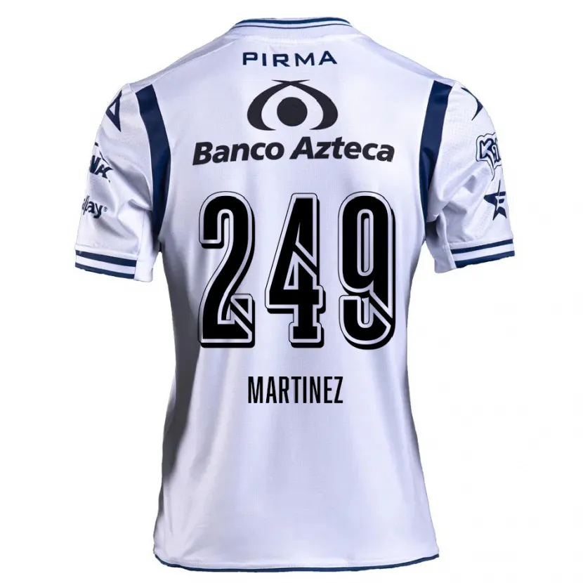 Danxen Kinderen Juan Martínez #249 Wit Marineblauw Thuisshirt Thuistenue 2024/25 T-Shirt