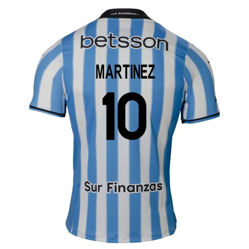 Danxen Kinderen Roger Martínez #10 Blauw Wit Zwart Thuisshirt Thuistenue 2024/25 T-Shirt