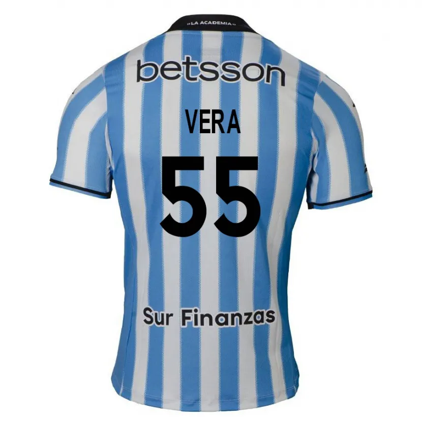 Danxen Kinderen Santino Vera #55 Blauw Wit Zwart Thuisshirt Thuistenue 2024/25 T-Shirt